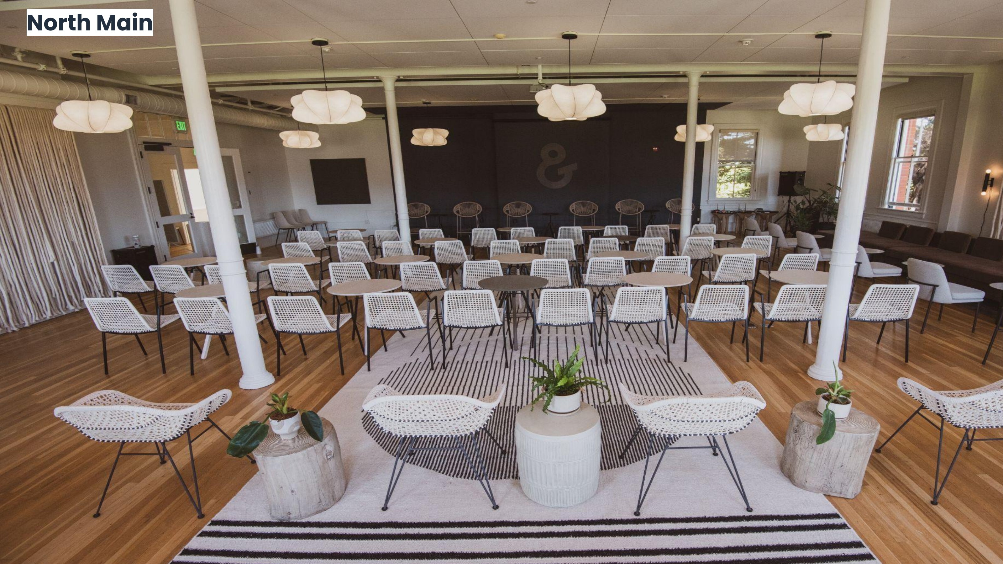 North Main — open event space inside The House